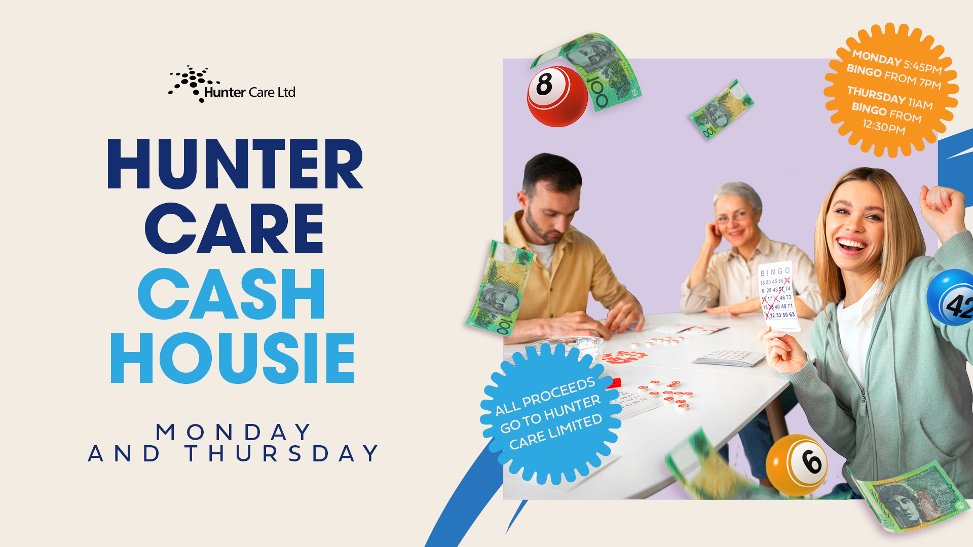 Hunter Care Cash Housie